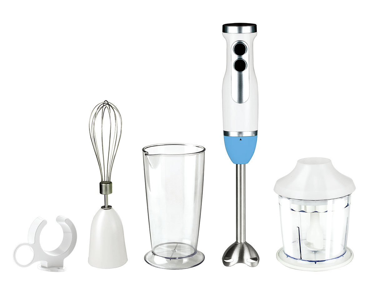 Hand Blender GM-H031A White with Mixer,beaker and chopper